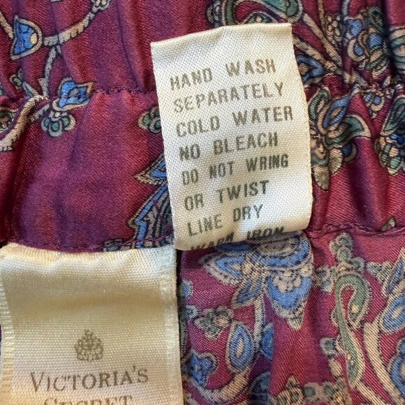 Vintage Victorias Secret Mens 100% Silk Boxer Short XL Made Hong Kong Paisley - Picture 6 of 6